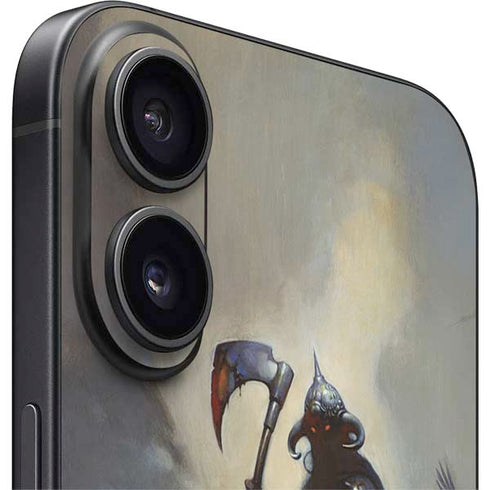 Death Dealer on Horseback by Frazetta iPhone 16 Skin